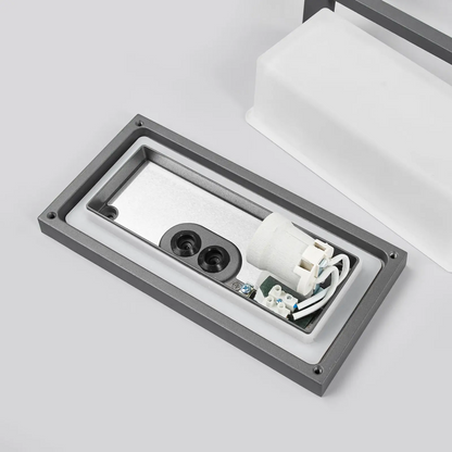 Aurelien - lauko sieninis šviestuvas pilku rėmeliu