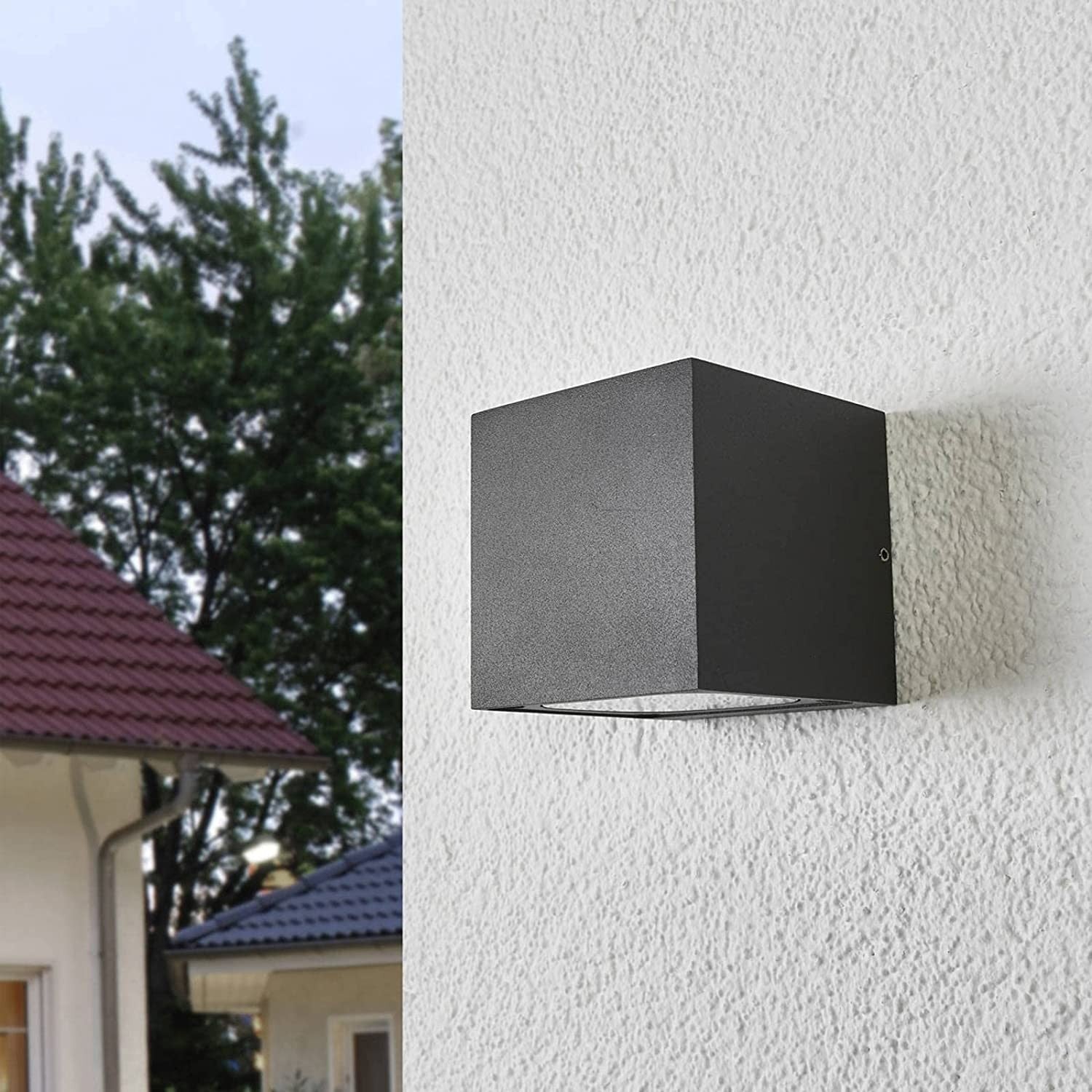 Merjem LED lauko sieninis šviestuvas, spinduliuojantis žemyn