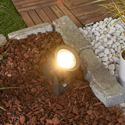 Tamsiai pilkos spalvos LED lauko prožektorius Irina