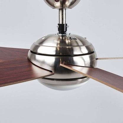 Lindby Anneka LED lubų ventiliatorius, wenge spalvos