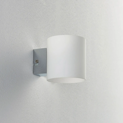 Lindby Gerrit sieninis šviestuvas balto stiklo, apvalus