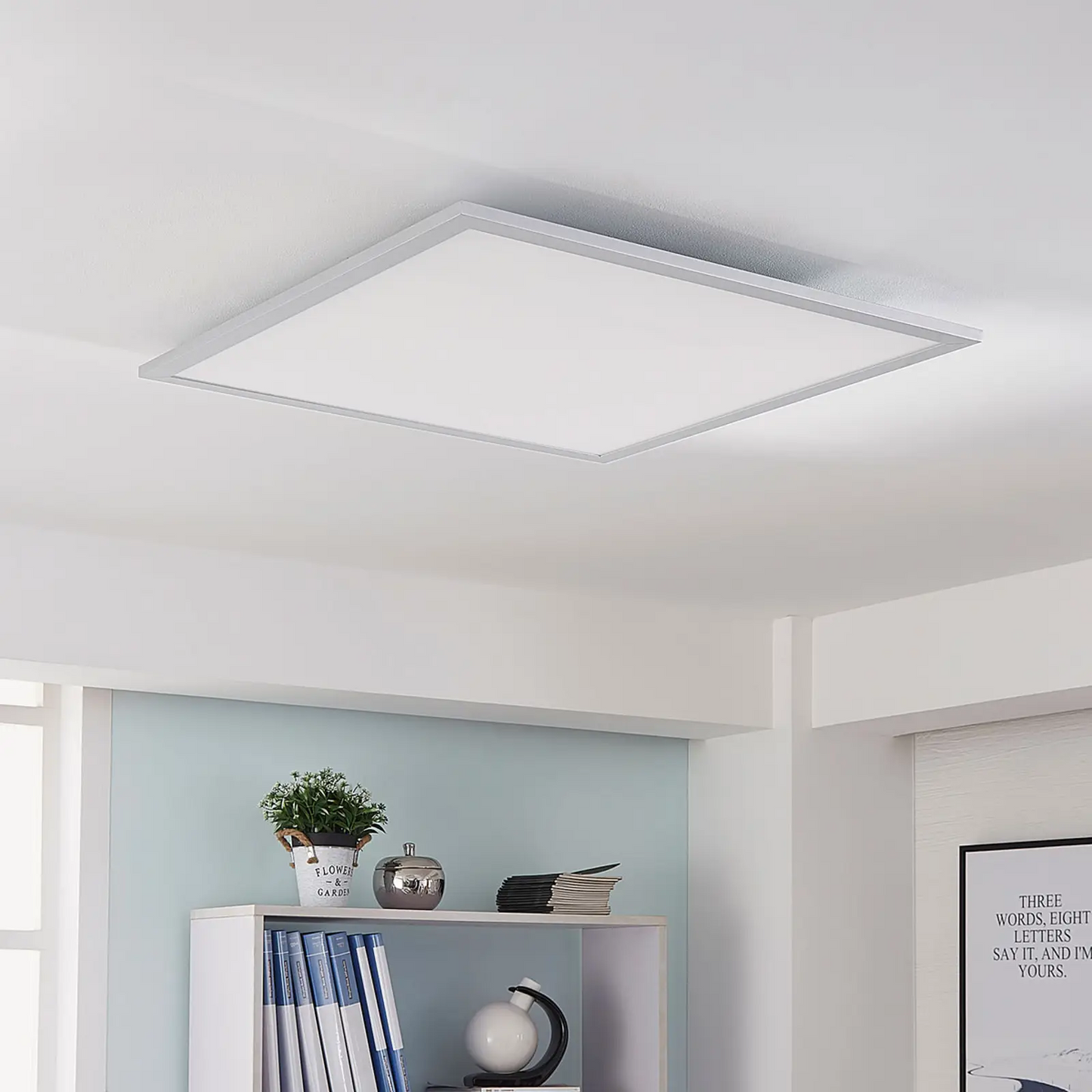 „Arcchio Lysander“ LED panelė, CCT, 62 cm, sidabrinė