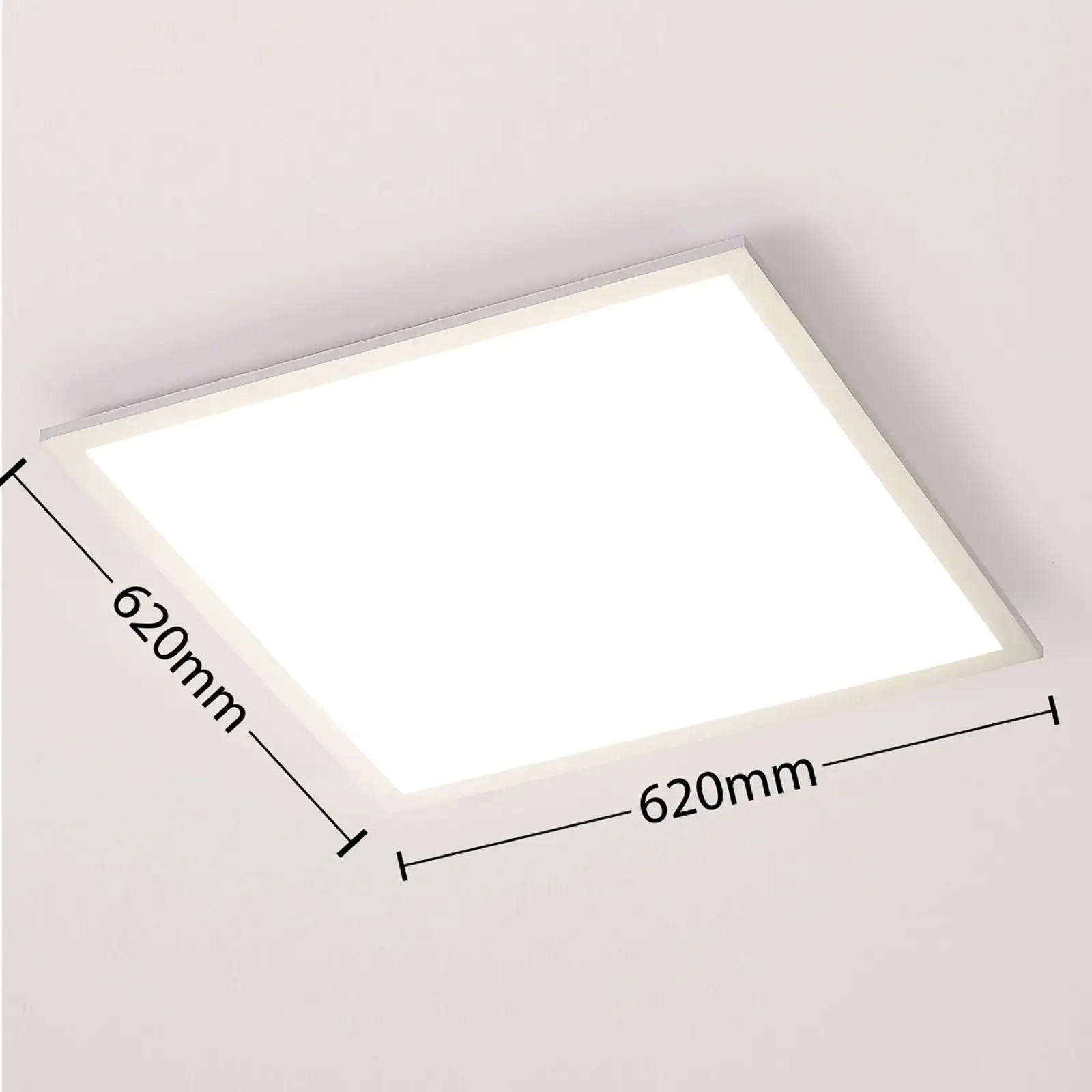 „Arcchio Lysander“ LED panelė, CCT, 62 cm, sidabrinė