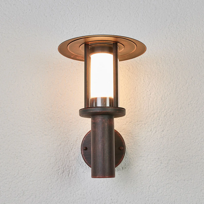 Rūdžių spalvos Pavlos LED lauko sieninis šviestuvas