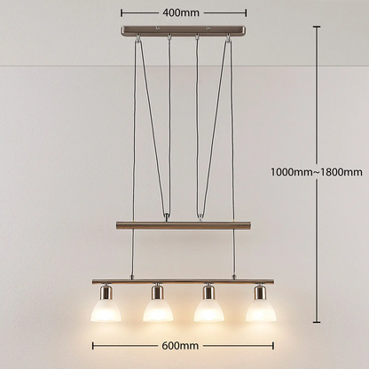Reguliuojamo aukščio LED baras pakabinamas šviestuvas Gwendolin
