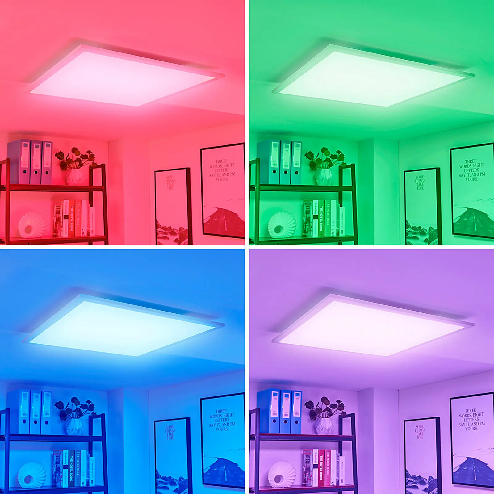 Arcchio Tinus LED skydelis, RGB, 62 cm x 62 cm