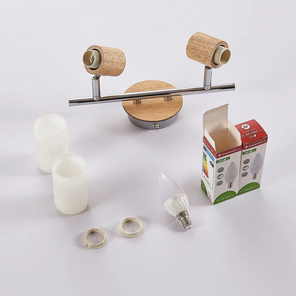 LED medinis prožektorius Christoph, 2 lemputės