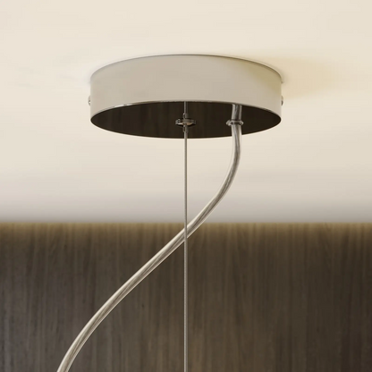 Romantiškai atrodantis Bjarne pakabinamas šviestuvas, chromas