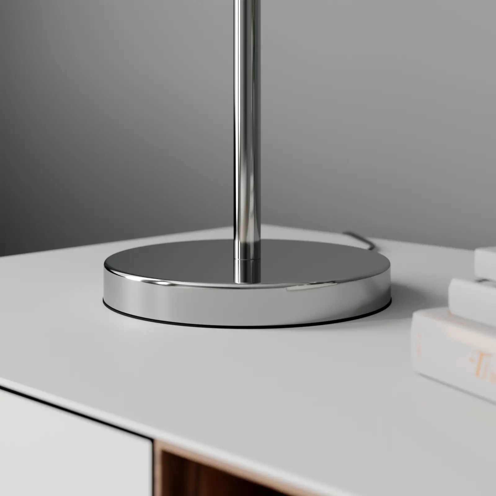 Medžiaginis stalinis šviestuvas Benjiro su LED skaitymo lempa