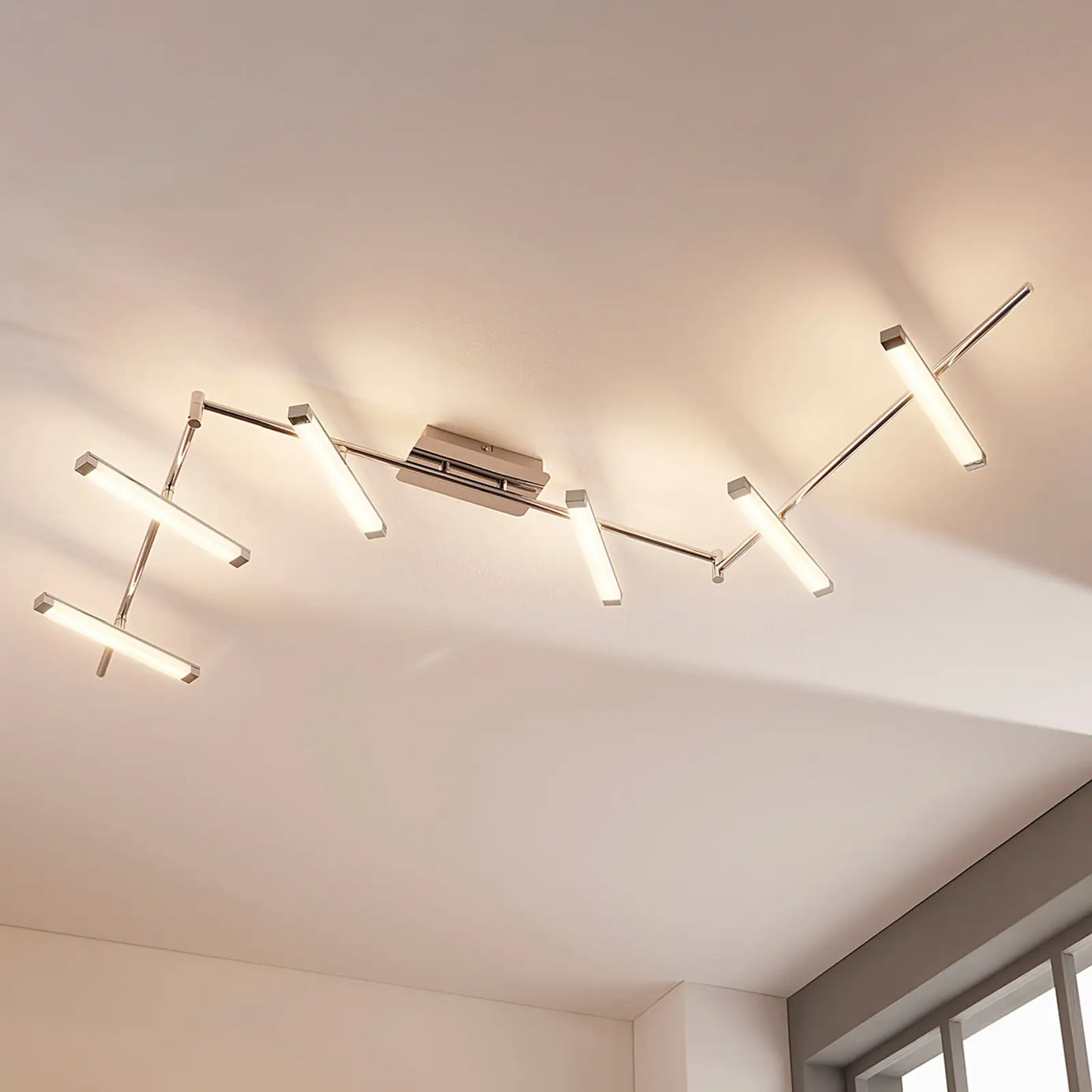 6 lempučių Pilou LED lubinis šviestuvas, reguliuojamas