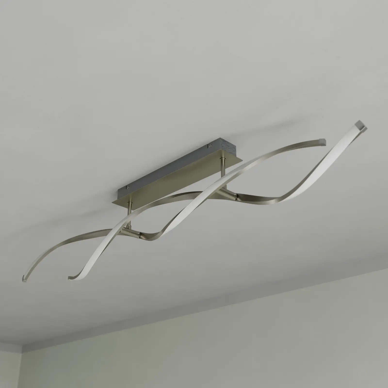 Spiralės formos Kati LED lubinis šviestuvas, reguliuojamas