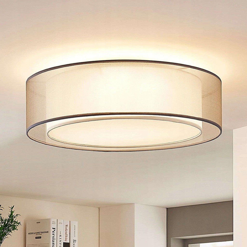 Amon audinio lubinis šviestuvas, pritemdomas, pilkas