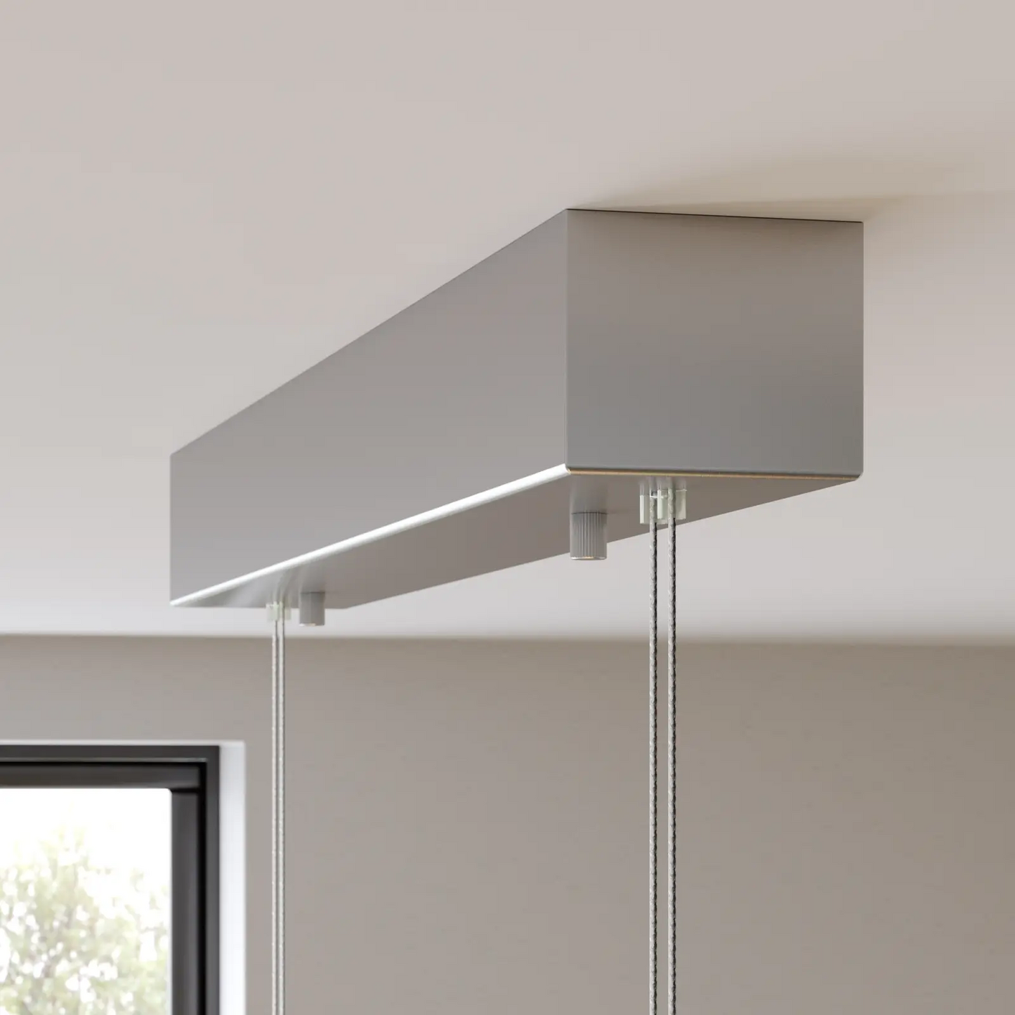 LED medinis pakabinamas šviestuvas Karinja su reguliatoriumi, natūralus