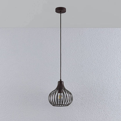 Lindby Frances pakabinamas šviestuvas, rudas, 1 lemputė, Ø 23 cm