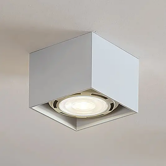 Mabel LED lubų prožektorius, kvadratinis, baltas