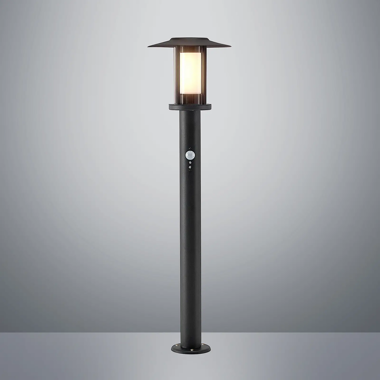 Gregory LED kelio šviesa, tamsiai pilka, su jutikliu