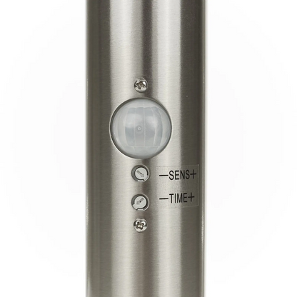 Gregory LED koloninė lempa, nerūdijančio plieno, su jutikliu