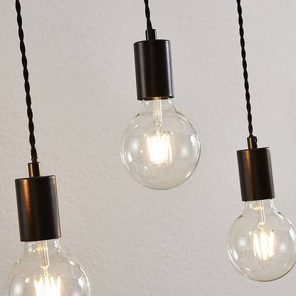 Pakabinamas šviestuvas Cintia su medžiu, šešių liepsnų