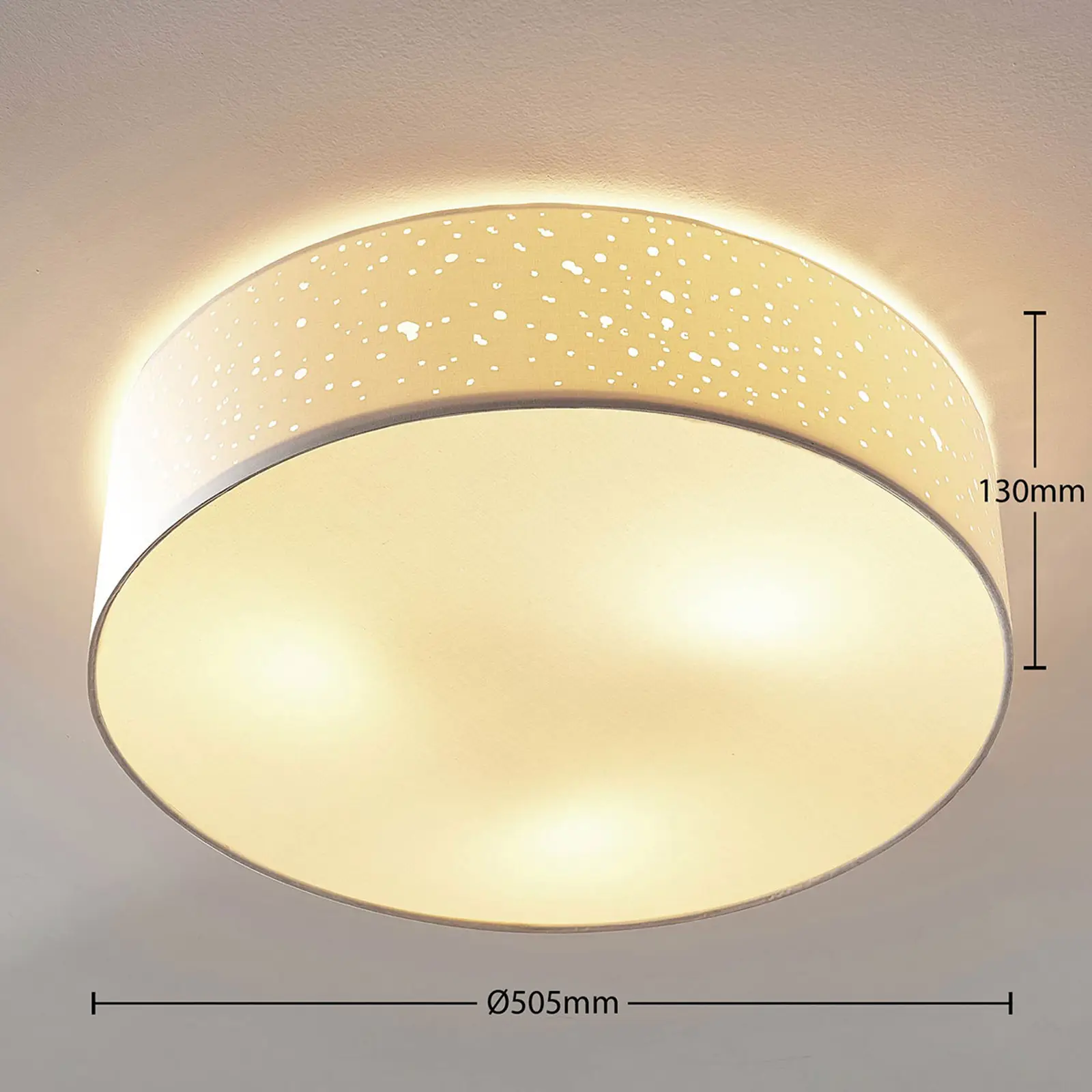 Lindby Smart LED lubų lempa Alwine, programėlė, tiesiogiai