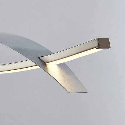 Marija LED pakabinamas šviestuvas, horizontalus dangtelis, sidabrinis