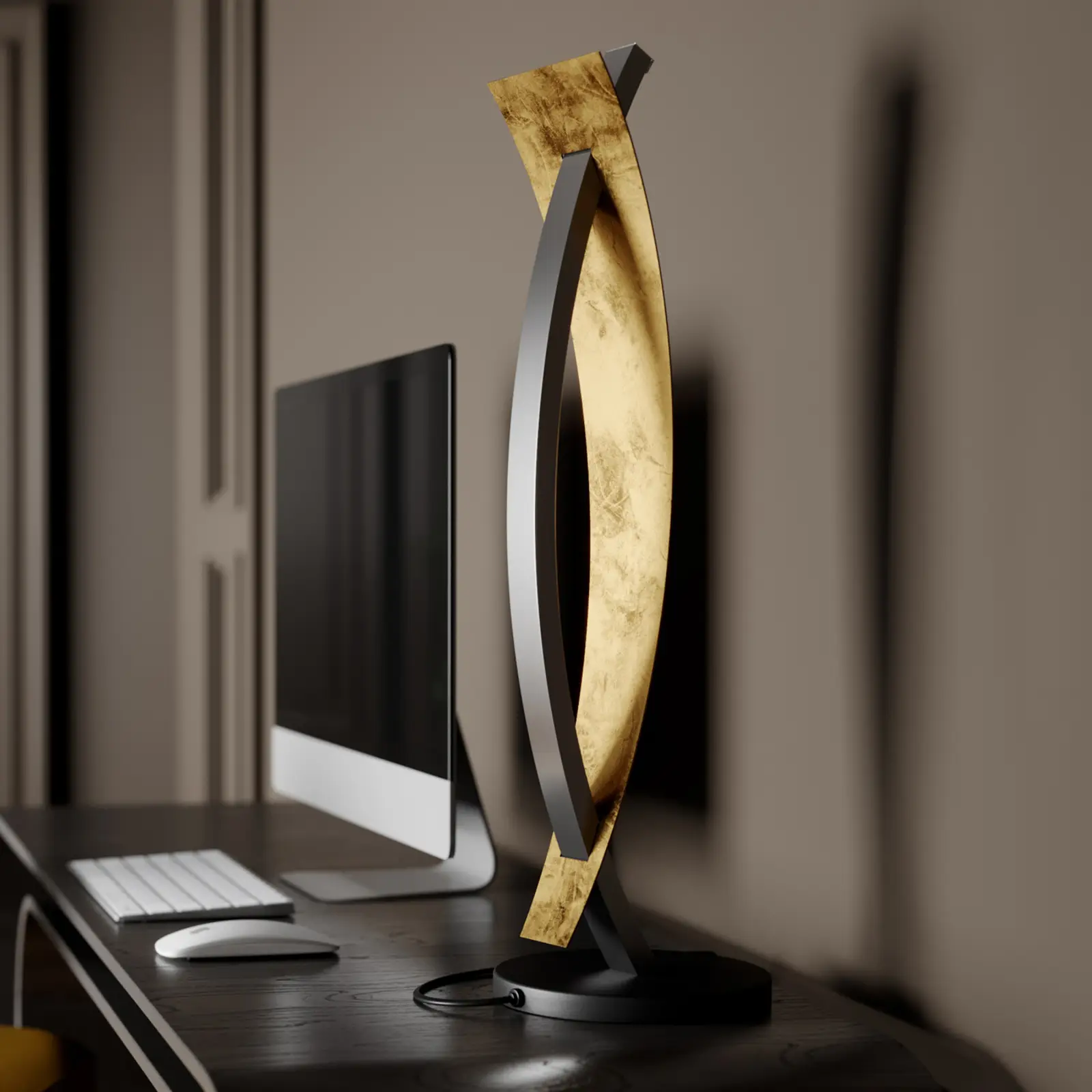 LED stalinis šviestuvas Marija juodos spalvos