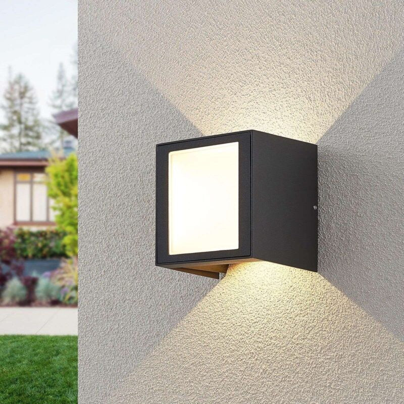 Alenda LED lauko sieninis šviestuvas kvadrato formos