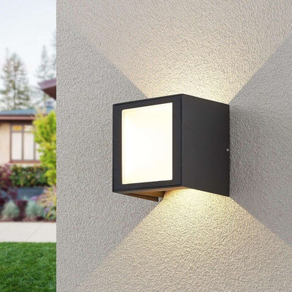 Alenda LED lauko sieninis šviestuvas kvadrato formos