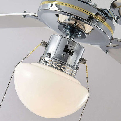 Joulin lubų ventiliatorius, apšviestas, juoda/balta