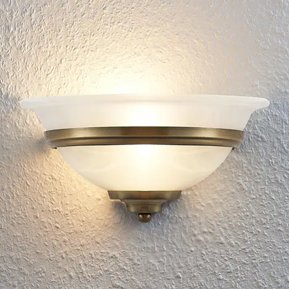 Sieninis šviestuvas Irimia pagamintas iš stiklo, senovinio žalvario