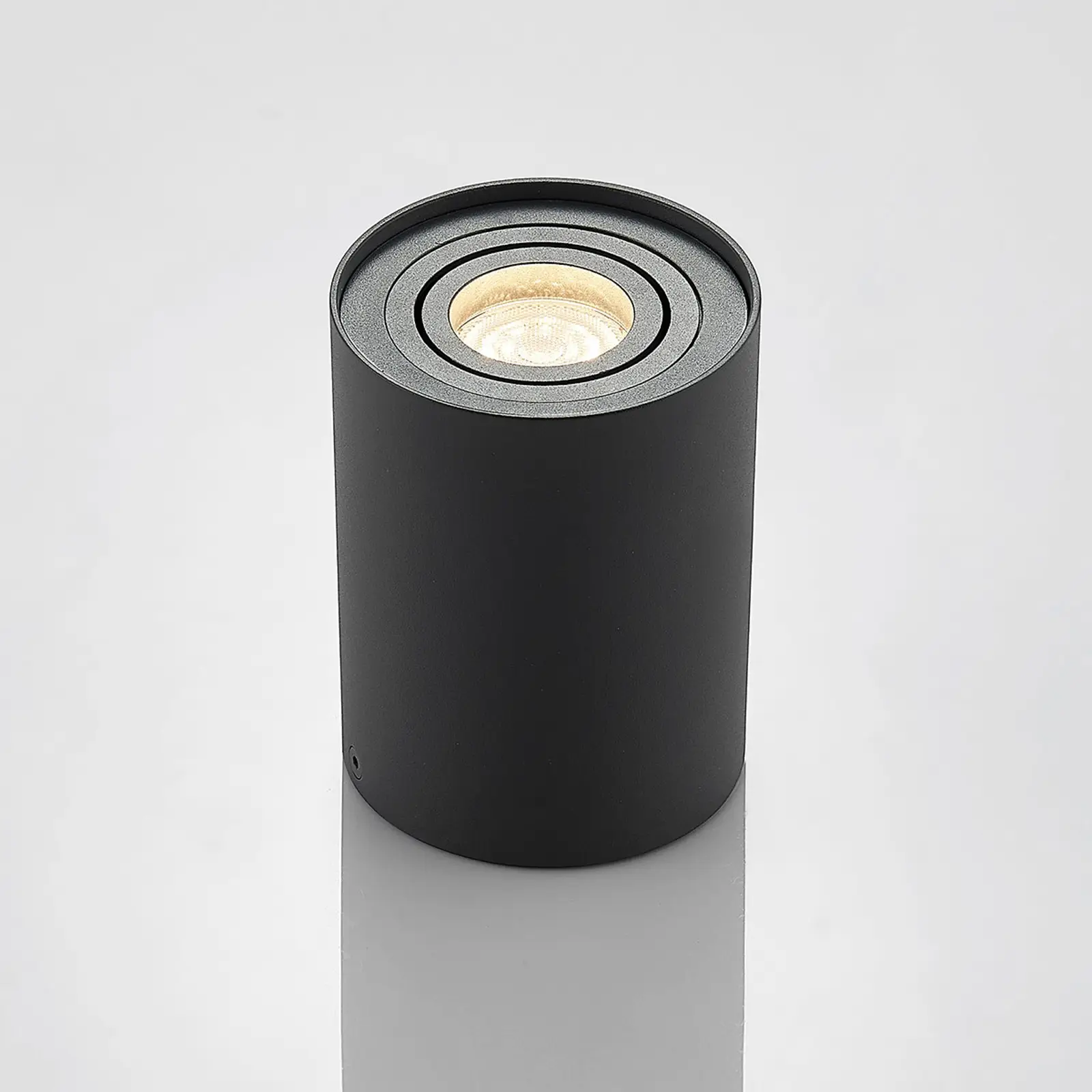 Antracito spalvos GU10 apatinis šviestuvas Tiberius