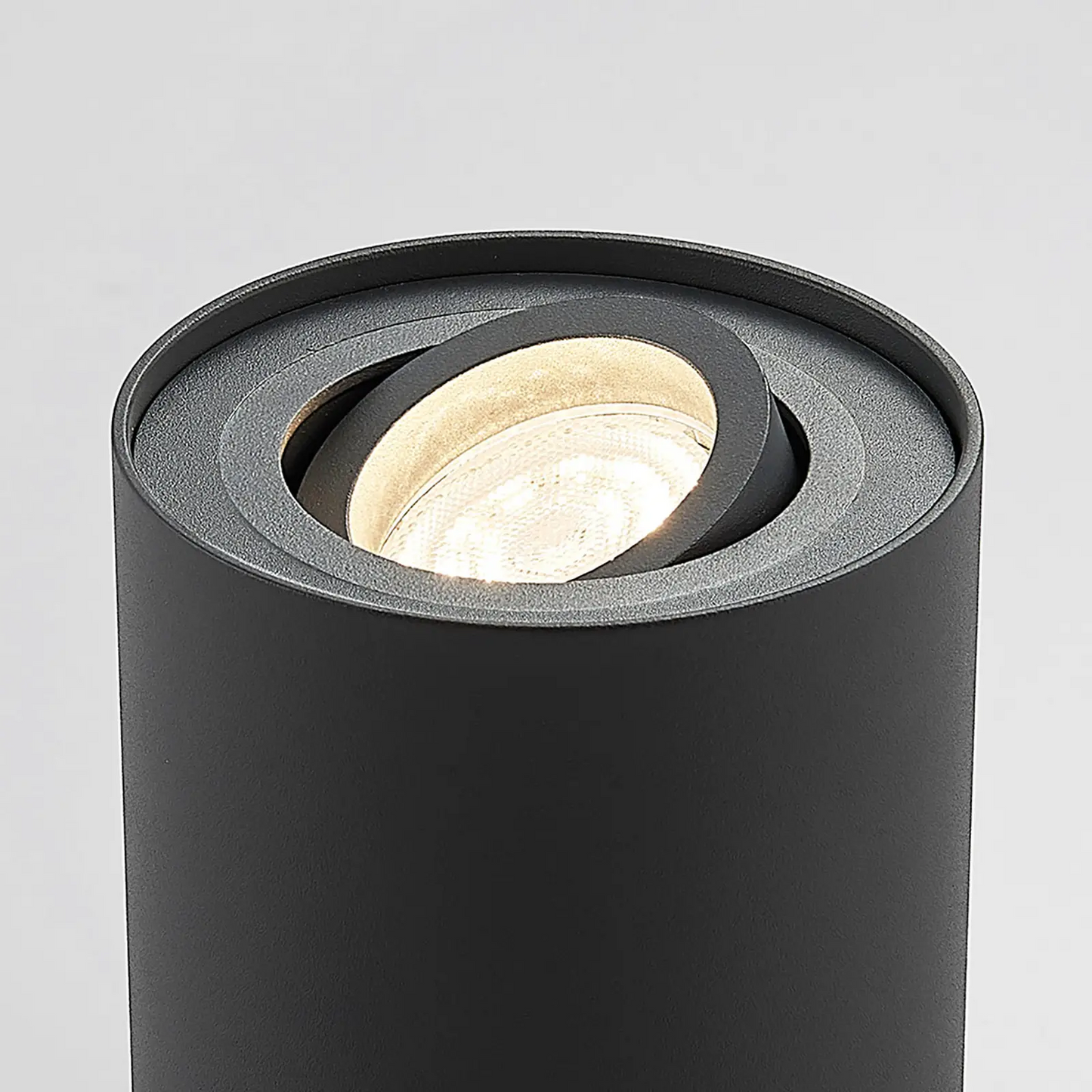 Antracito spalvos GU10 apatinis šviestuvas Tiberius