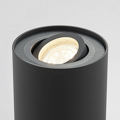 Antracito spalvos GU10 apatinis šviestuvas Tiberius