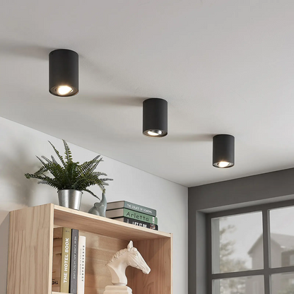 Antracito spalvos GU10 apatinis šviestuvas Tiberius