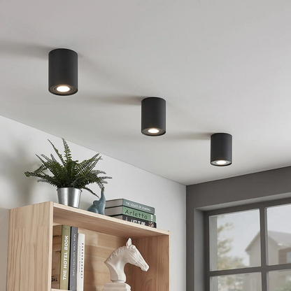 Antracito spalvos GU10 apatinis šviestuvas Tiberius