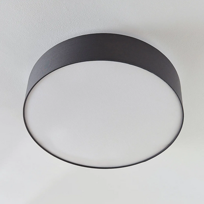 Medžiaginis lubinis šviestuvas Gordana pilkos spalvos, 57 cm