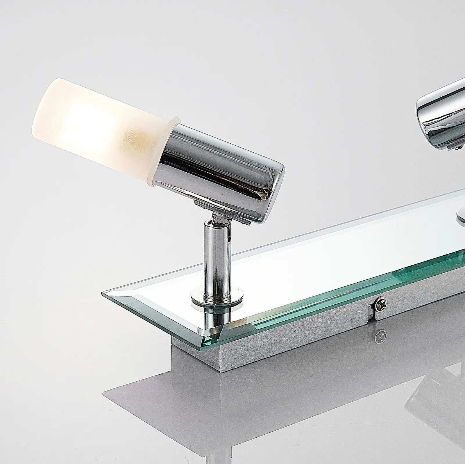 Vonios sieninis prožektorius Zela, 2 liepsnos chromo