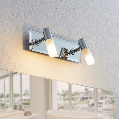 Vonios sieninis prožektorius Zela, 2 liepsnos chromo