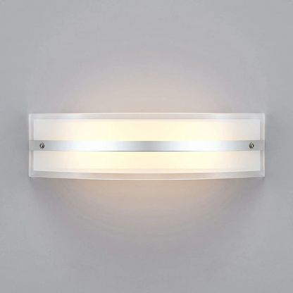 LED sieninis šviestuvas Zinka iš stiklo, 37,5 cm