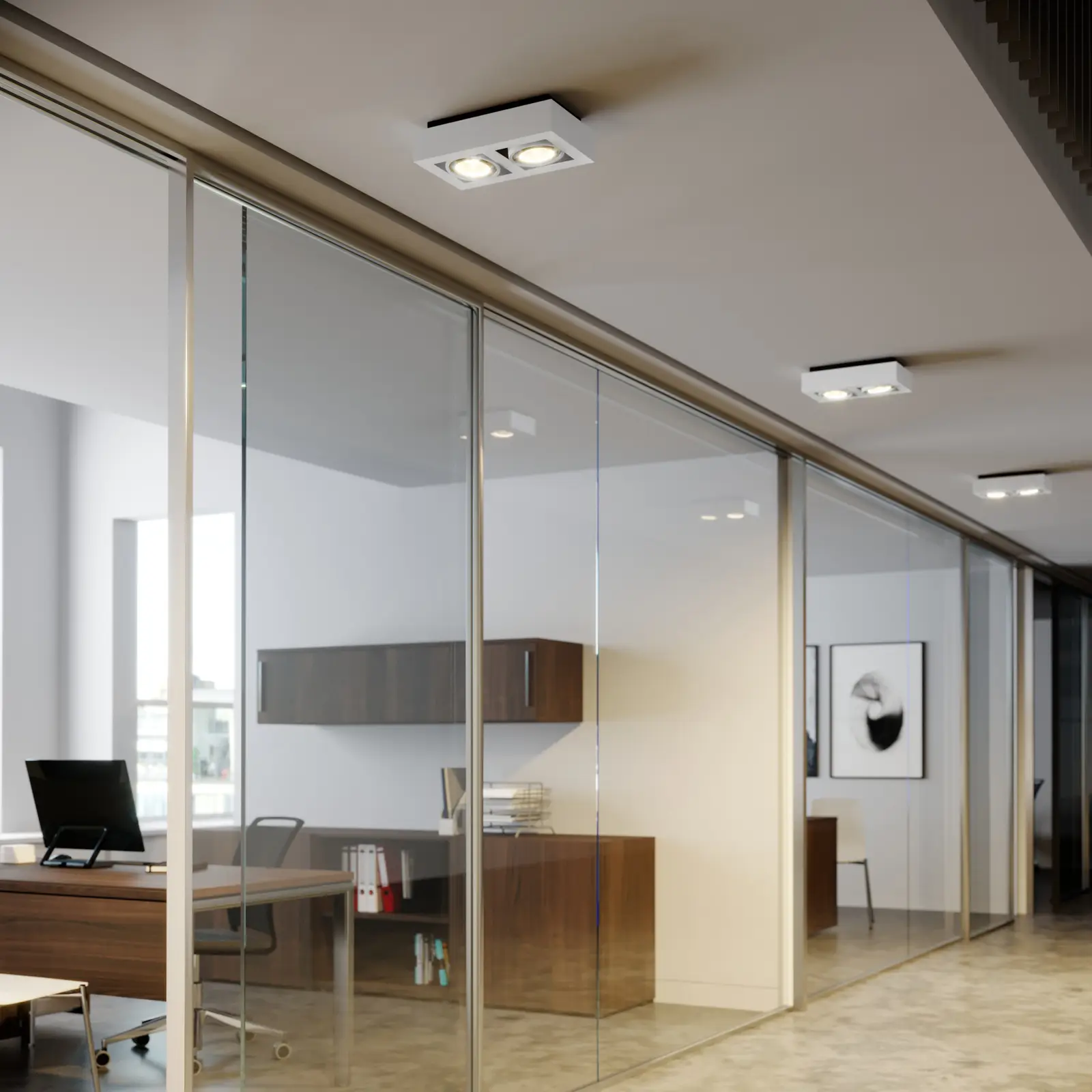 Ronka LED lubinis prožektorius, GU10, 2 lempučių, baltas