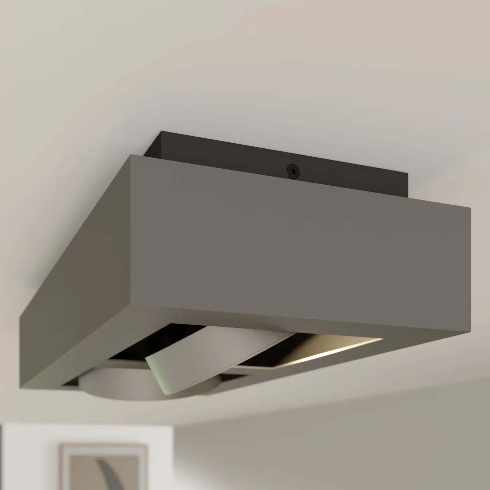 Ronka LED lubinis prožektorius, GU10, 2 lempučių, tamsiai pilkas