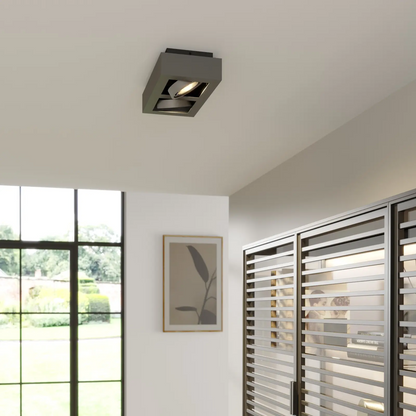 Ronka LED lubinis prožektorius, GU10, 2 lempučių, tamsiai pilkas