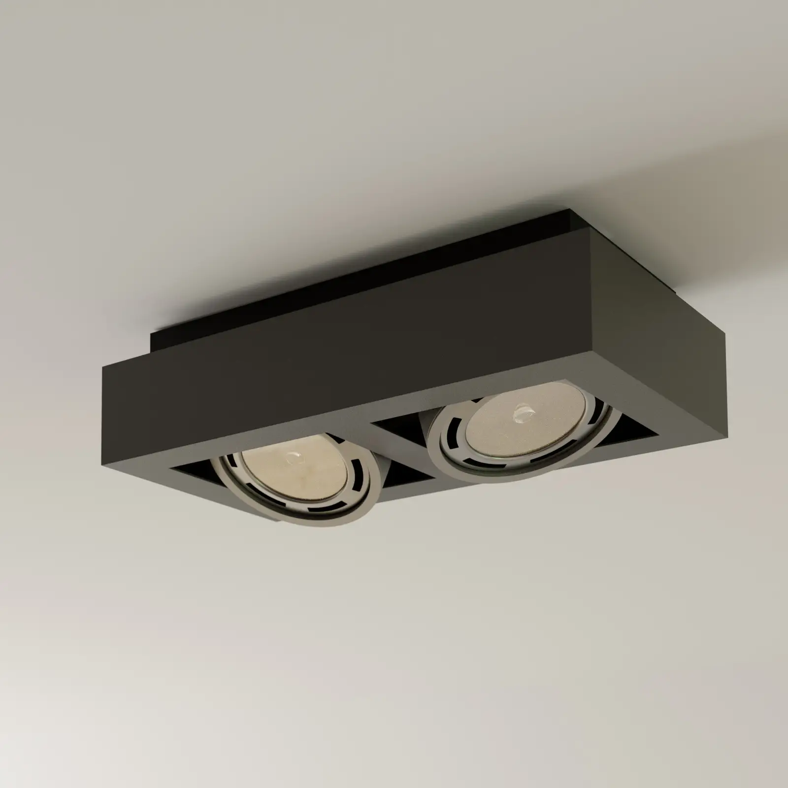 Ronka LED lubinis prožektorius, GU10, 2 lempučių, tamsiai pilkas