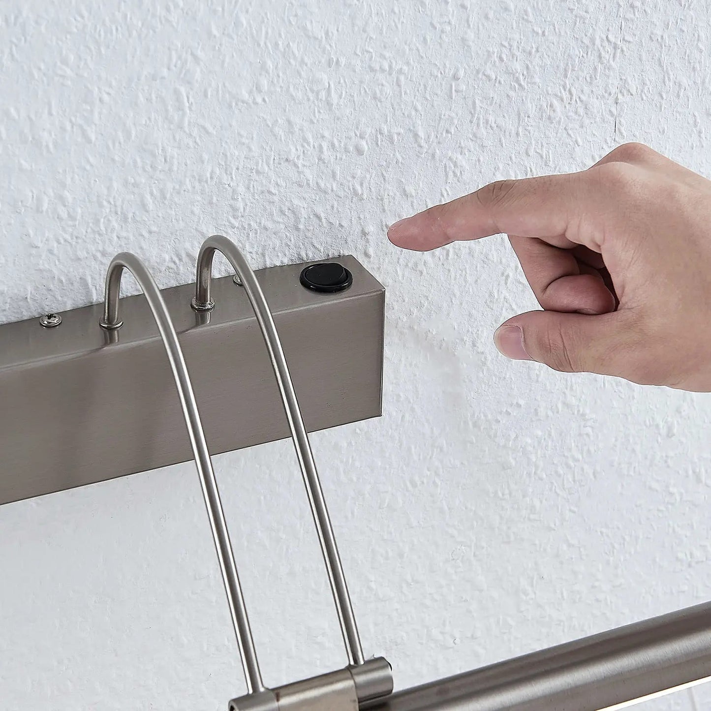 Mailine LED vaizdo lemputė su jungikliu, nikelis