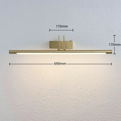 Mailine LED vaizdo šviestuvas su jungikliu, žalvaris