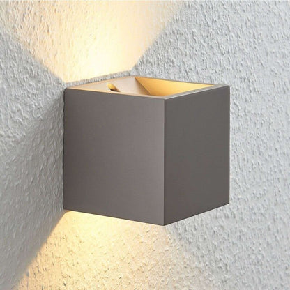 LED sieninis šviestuvas Cataleya Concrete Up&Down 11,5x11,5 cm