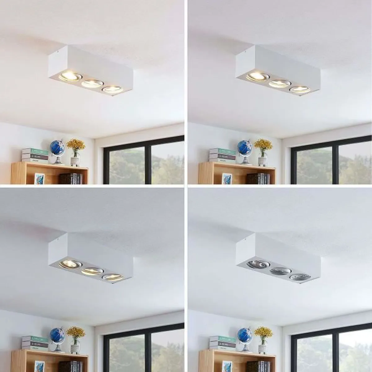 Arcchio Dwight LED lubinis šviestuvas baltos spalvos, 3 lempučių.