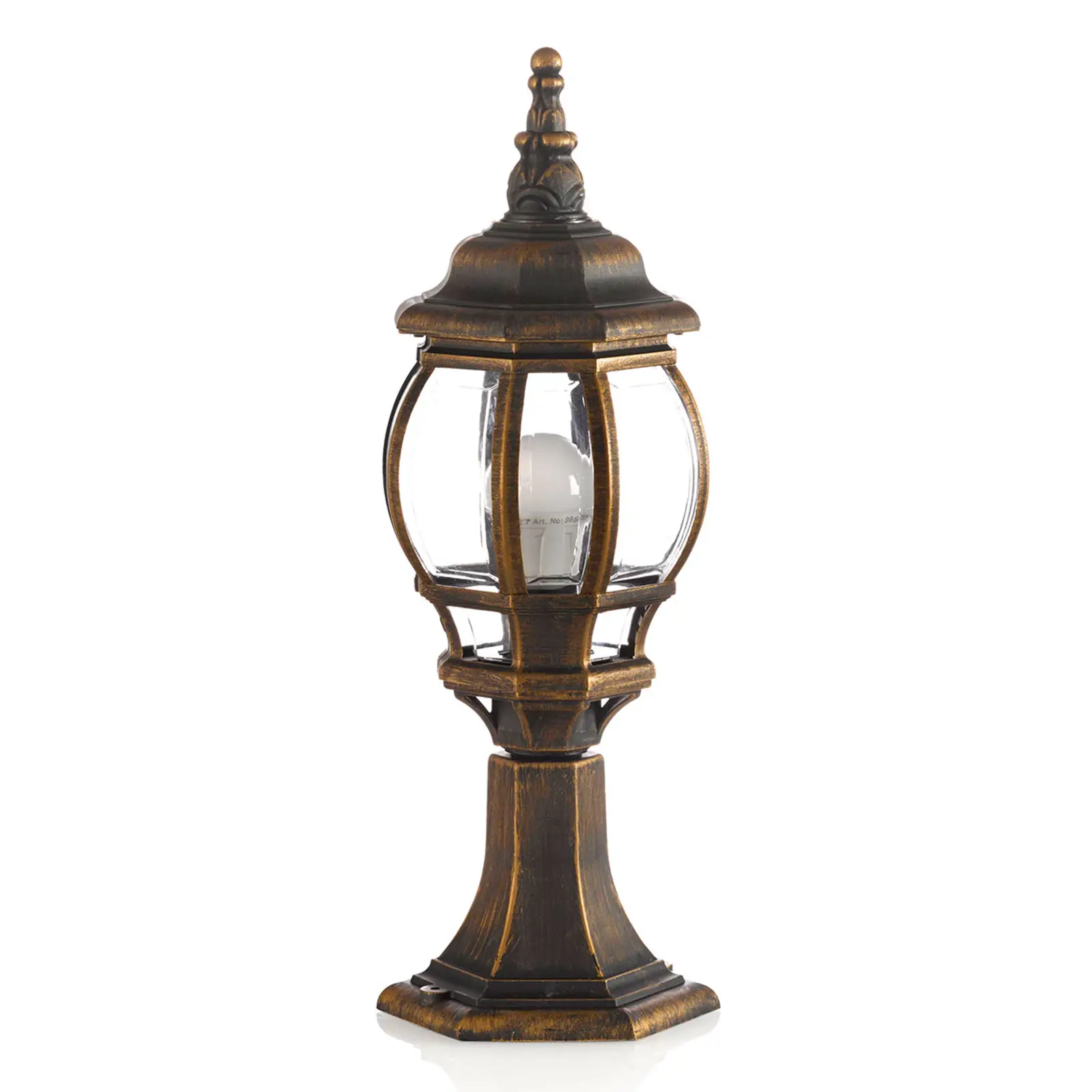 Pjedestalo lempa Nadesha, šlifuotas auksas