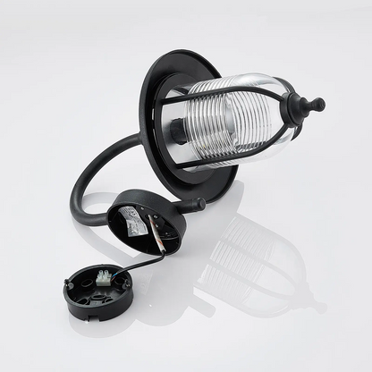 Sieninis lauko šviestuvas Naisha, difuzorius su grioveliais