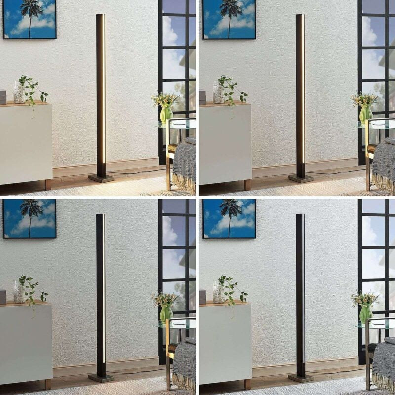 LED medinis toršeras Tamlin, juodas