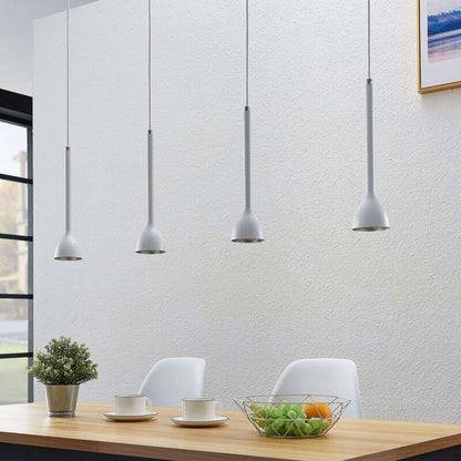 Nordwin pakabinamas šviestuvas, 4 lempučių, baltas sidabras